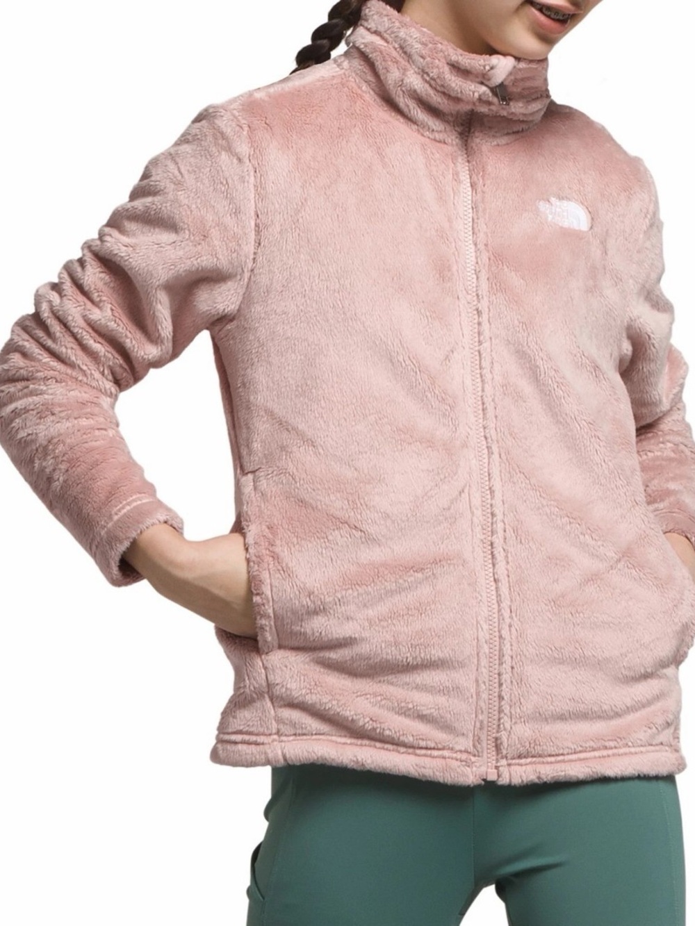 The North Face Kids Plush Full-Zip Jacket - Blush Pink